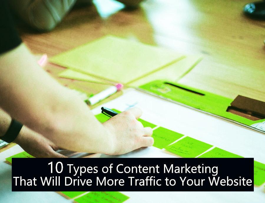 10 types of content marketing